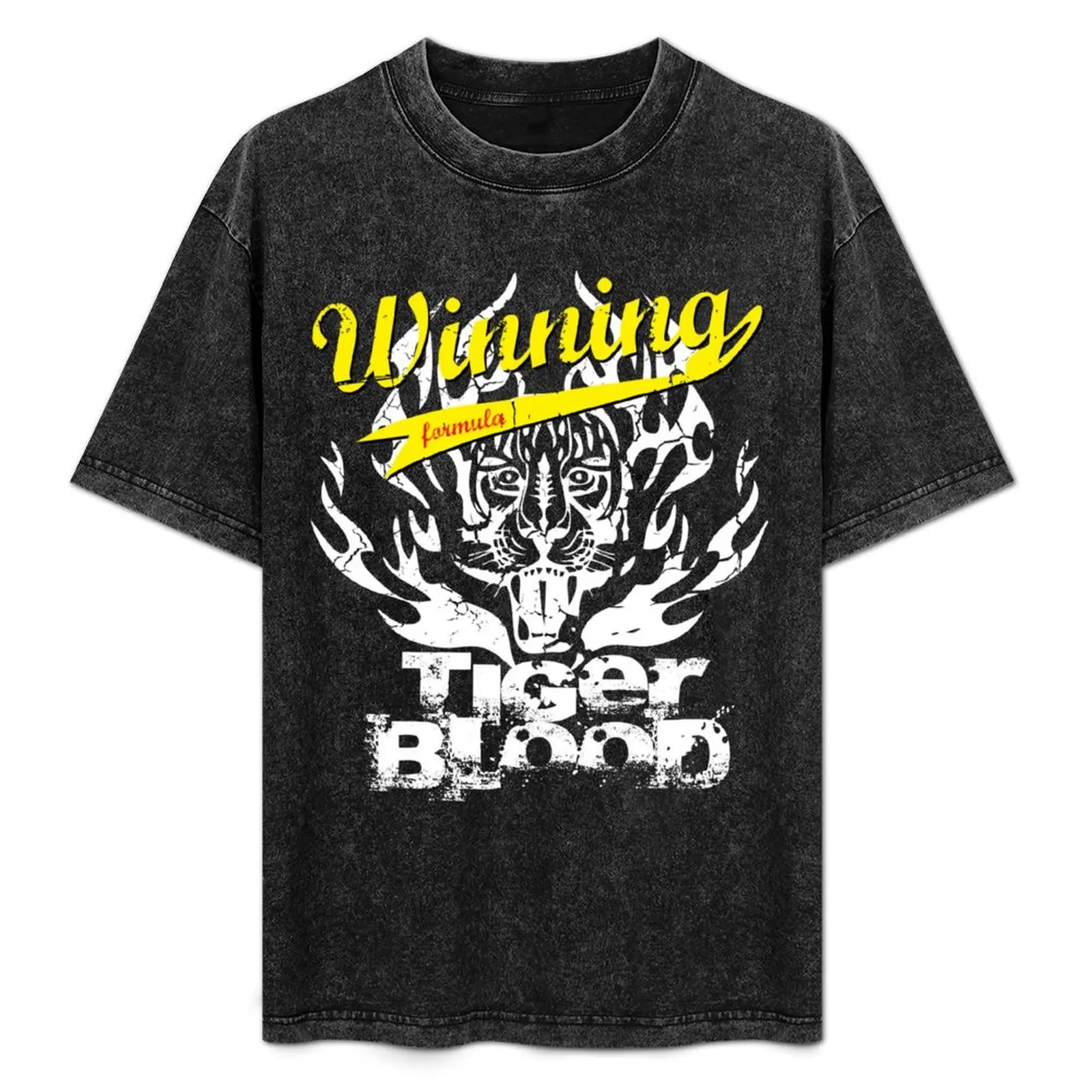 Winning Formula - Tiger Blood - Yellow Winning T-Shirt blue archive plus size tops oversizeds graphics funny t shirts for men