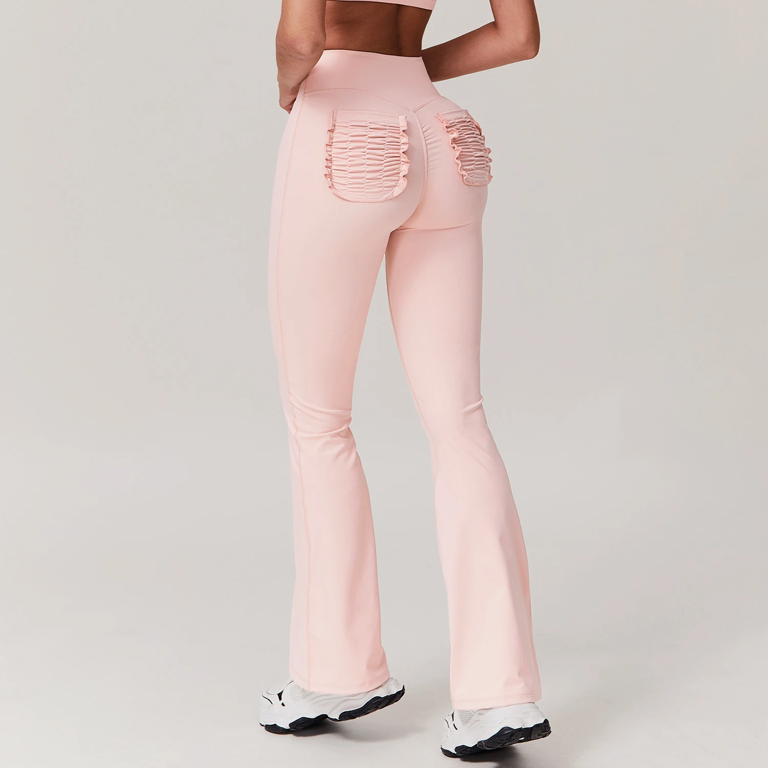 

Casual Bell-bottomed Trousers Women's Gym Flared Legging High Waist Flares Running Push Up Workout Tight Yoga Pants XP20
