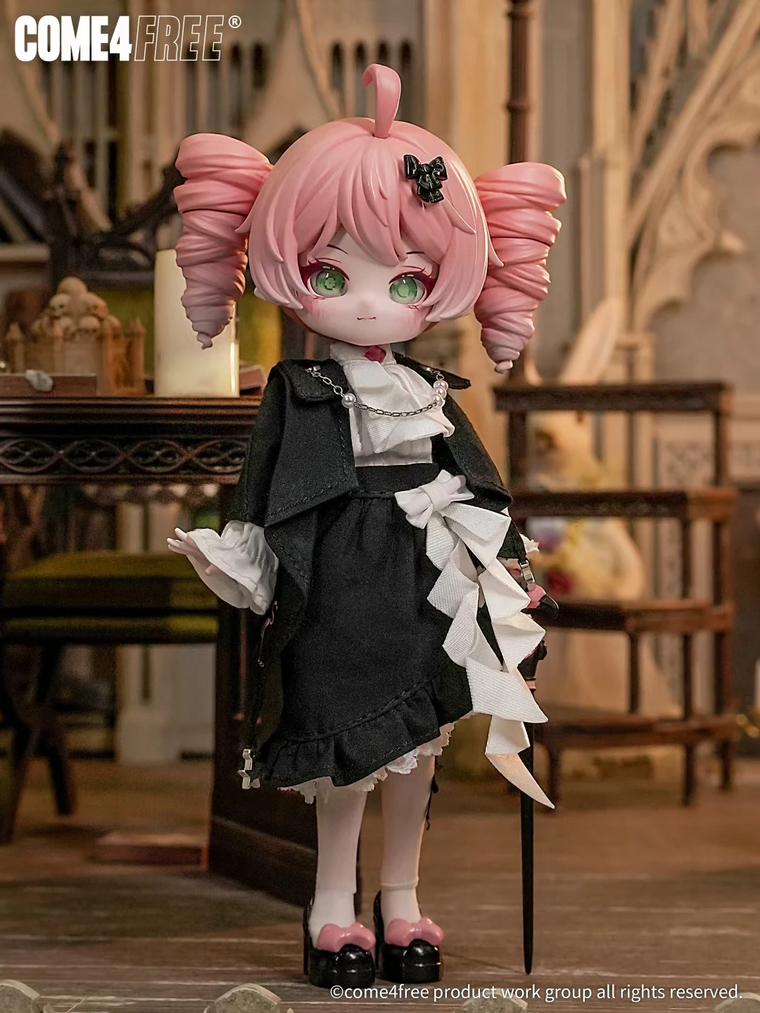 Em estoque genuíno come4free bjd mi tian fantasia floresta série flamingo limitado elevador cartão figura de ação coleção presente