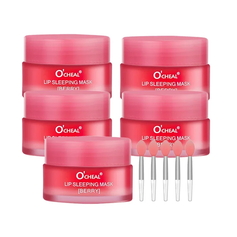 1/2/3 Pcs Night Sleeping Maintenance Moisturizing Lip Gloss Bleach Cream Anti Aging Repair Lips Mask Ocheal Lip Balm Wholesale