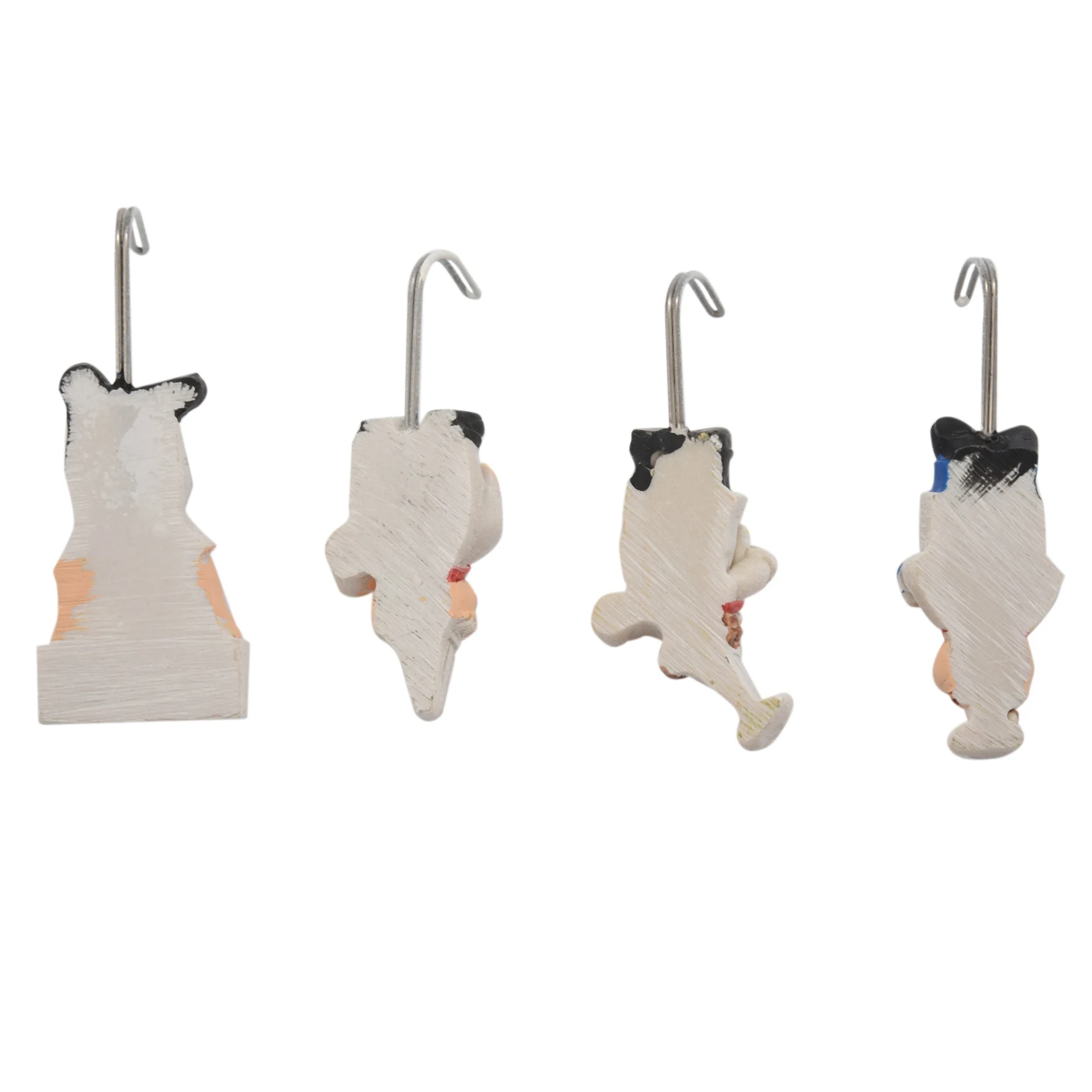 ABGR-Pack Of 8 Resin French Chef Figurine Wall Hooks Decorative Cook Wall Mount Rack Hook Hanger(Assorted Style)