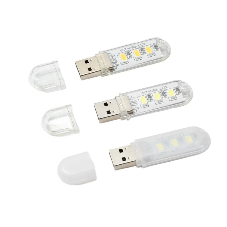 1/5/10PCS USB 야간 조명 휴대용 LED 램프 책 조명 캠핑 노트북을위한 밝은 독서 램프 침실 흰색 따뜻한 야간 조명