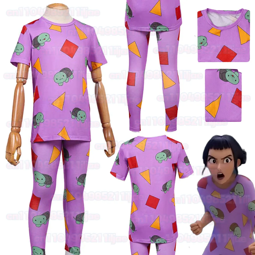 WOMAN Demon Hunter of KPop Zoey Cosplay Girls Sleepwear Cartoon COSPLAY Costume 6 to 14 Years Halloween Carnival Party Cloth