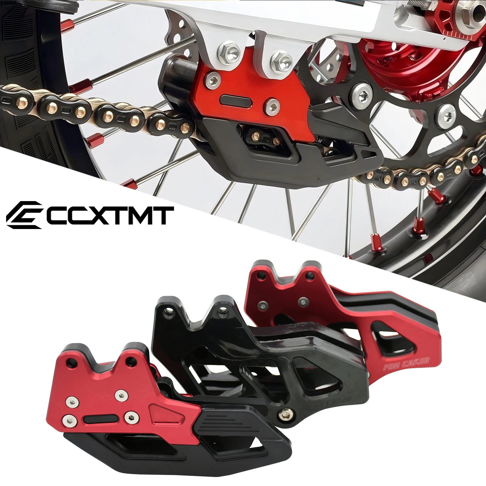 Protetor de guia de corrente de alumínio cnc para honda crf150f crf230f crf250f crf250l crf300l rally crf250m 2003-2021 universal