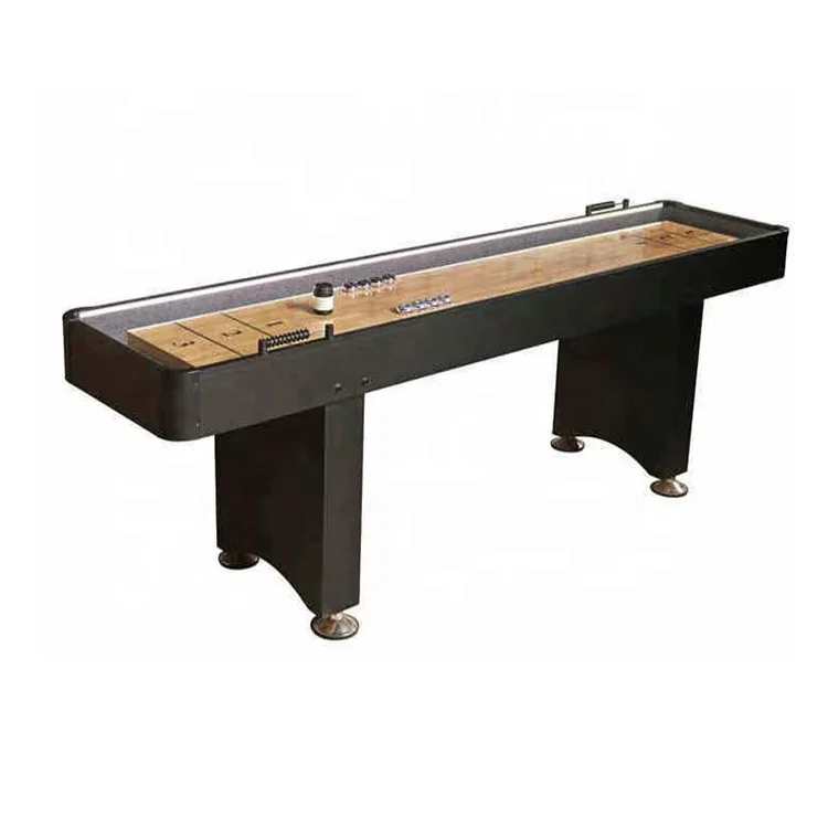 Factory Directly Sale 9FT Shuffleboard Table With Bowling Set Suitable For Bars And Family Entertainment