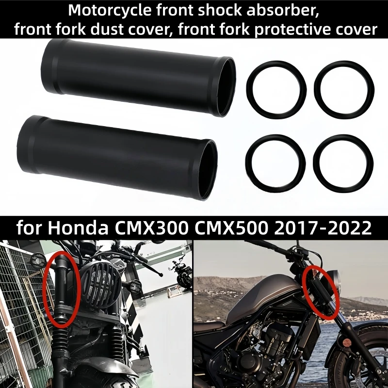 Motorcycle Fork Boots Gaiters Gators Shock Absorber Tube Slider Cover Gaiters Protector for Honda CMX 300 CMX 500 2017-2022