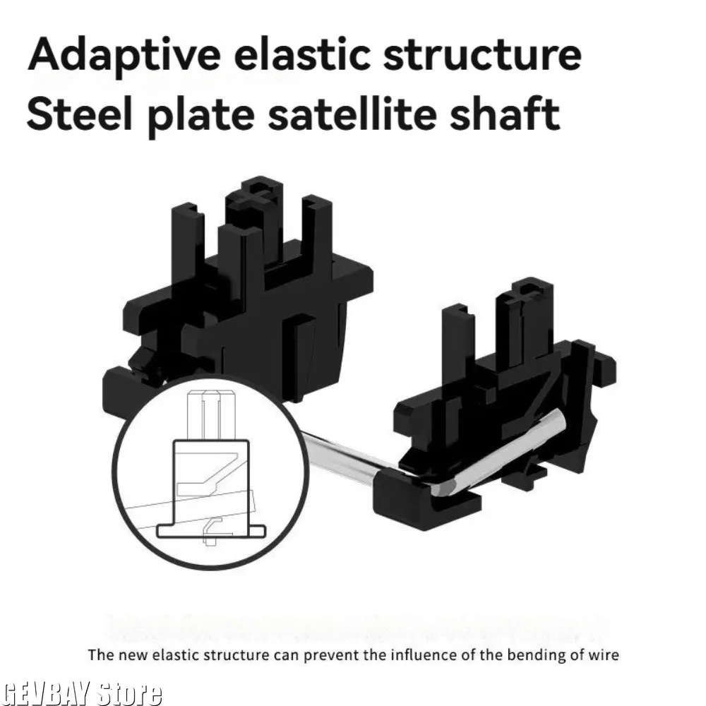 New Designer Studio Mechanical Keyboard Adaptive Elastic Structure Steel Plate Stabilizer Shaft 6.25U 7U Flexible Structure