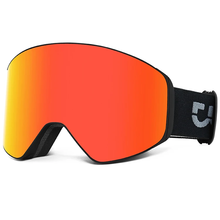 Lunettes de ski et de neige à double lentille anti-buée, lunettes magnétiques 506, OEM, UV400, nouveau modèle, vente en gros, 2024