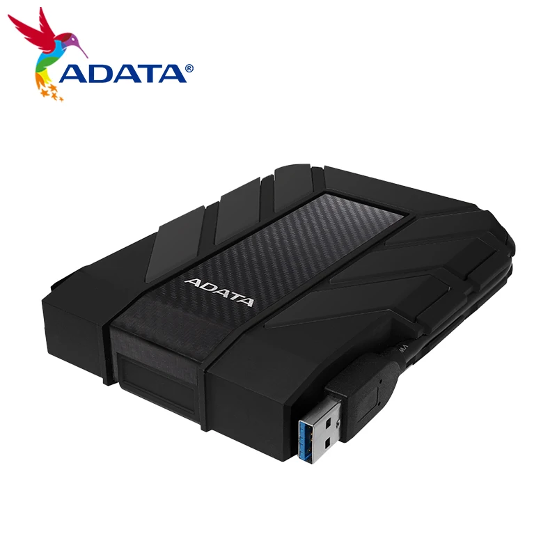 ADATA-Portable External Hard Drive, HDD Black, USB 3.2 Gen 1, 1TB, 2TB, 4TB, 5TB, 2.5 