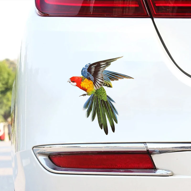 Lovely Parrots Interesting Car Stickers Motorcycle Vinyl Decal Waterproof Windshield Auto Accessories #S90592