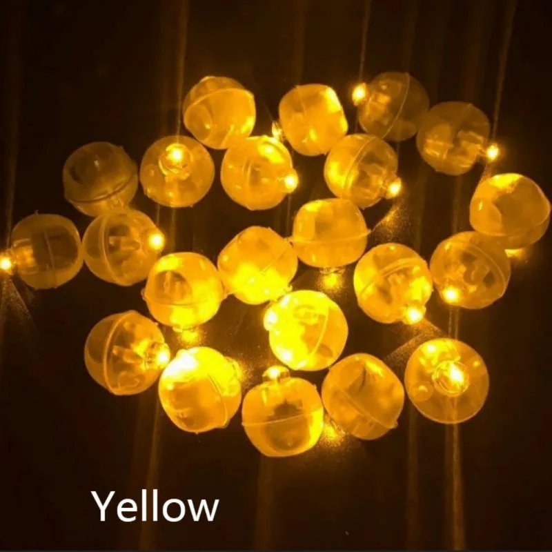 10Pcs/Lot Mini Balloon LED Light Flash Luminous Lamps Christmas Wedding Party Decorations Lights Home Birthday Bar Ornaments 