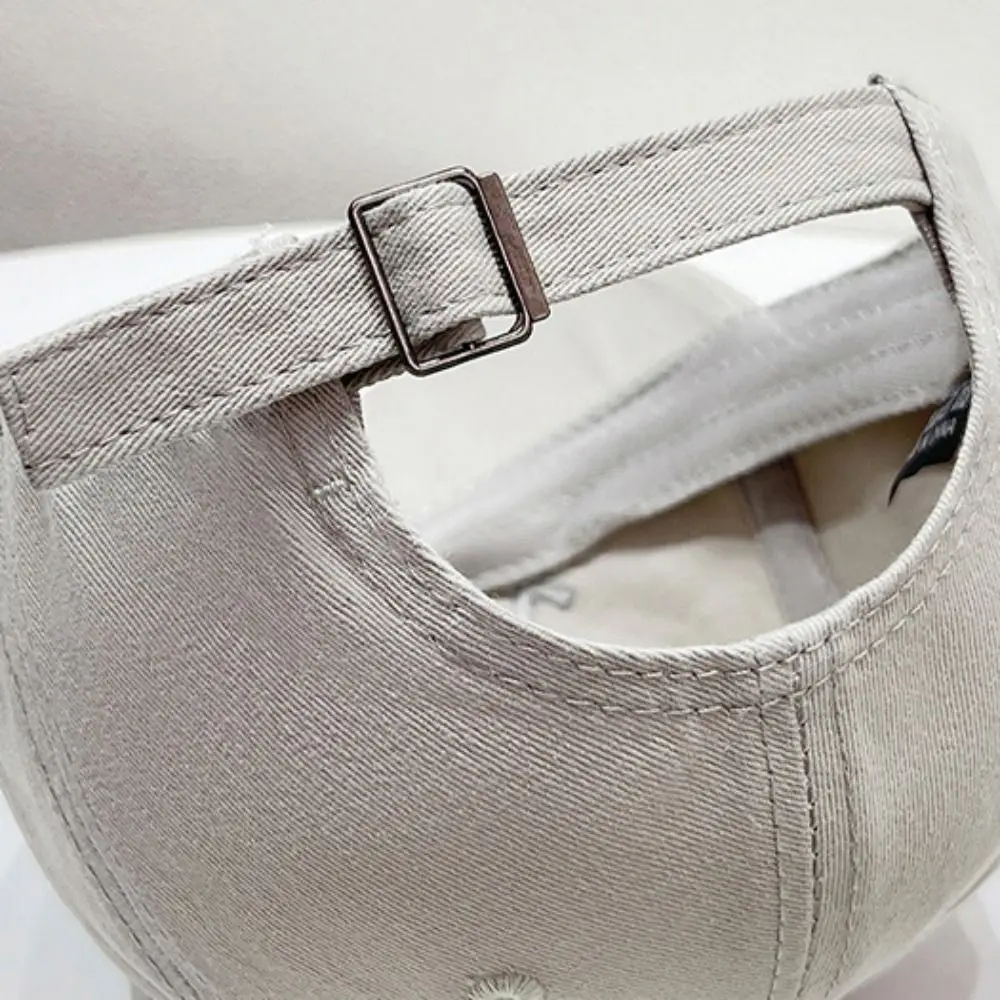 

Sunscreen Women Baseball Cap Sunshade Solid Color Korean Style Sun Hat Embroidery Adjustable Letter Baseball Cap Men/Women