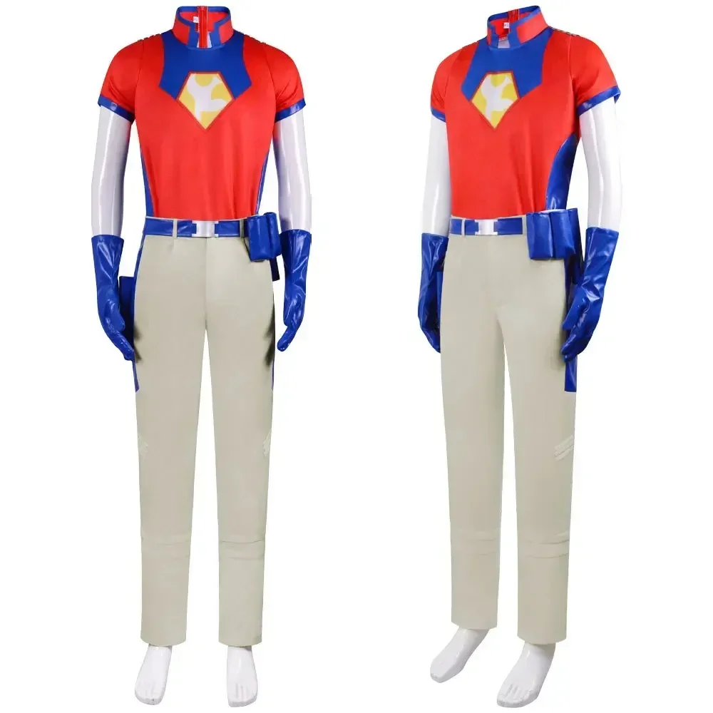 New 2024 Movie Christopher Smith Peacemaker Cosplay Costume Unisex Adult Top Pants Suit Halloween Outfit Uniform Party