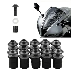 10Pcs Motorcycle Bolt Kit Nuts Fairing Kit 5mm Screws Fasteners Fairing Screws Fairing Bolt Kit M5 Bolts Mounting Kits