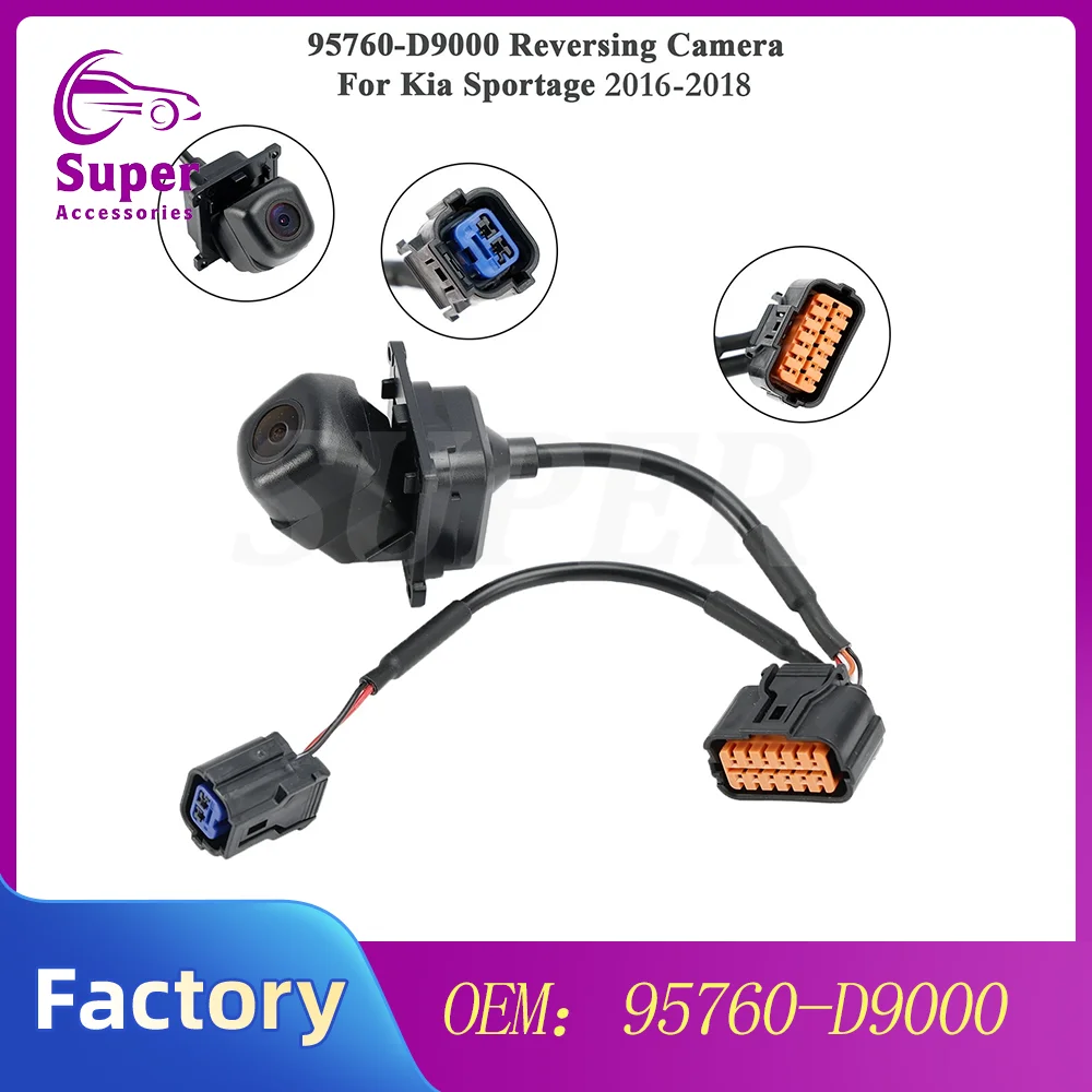 95760-D9000 Car Rear View Camera Trunk Handle 95760D9001 For KIA Sportage KX5 2016-2019 Tailgate Backup Assist Camera