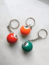 Pool ball 8 ball keychain|lucky bag purse charm| magic keyring|solids stripes eightball fun billard snooker gift| vintage 8ball