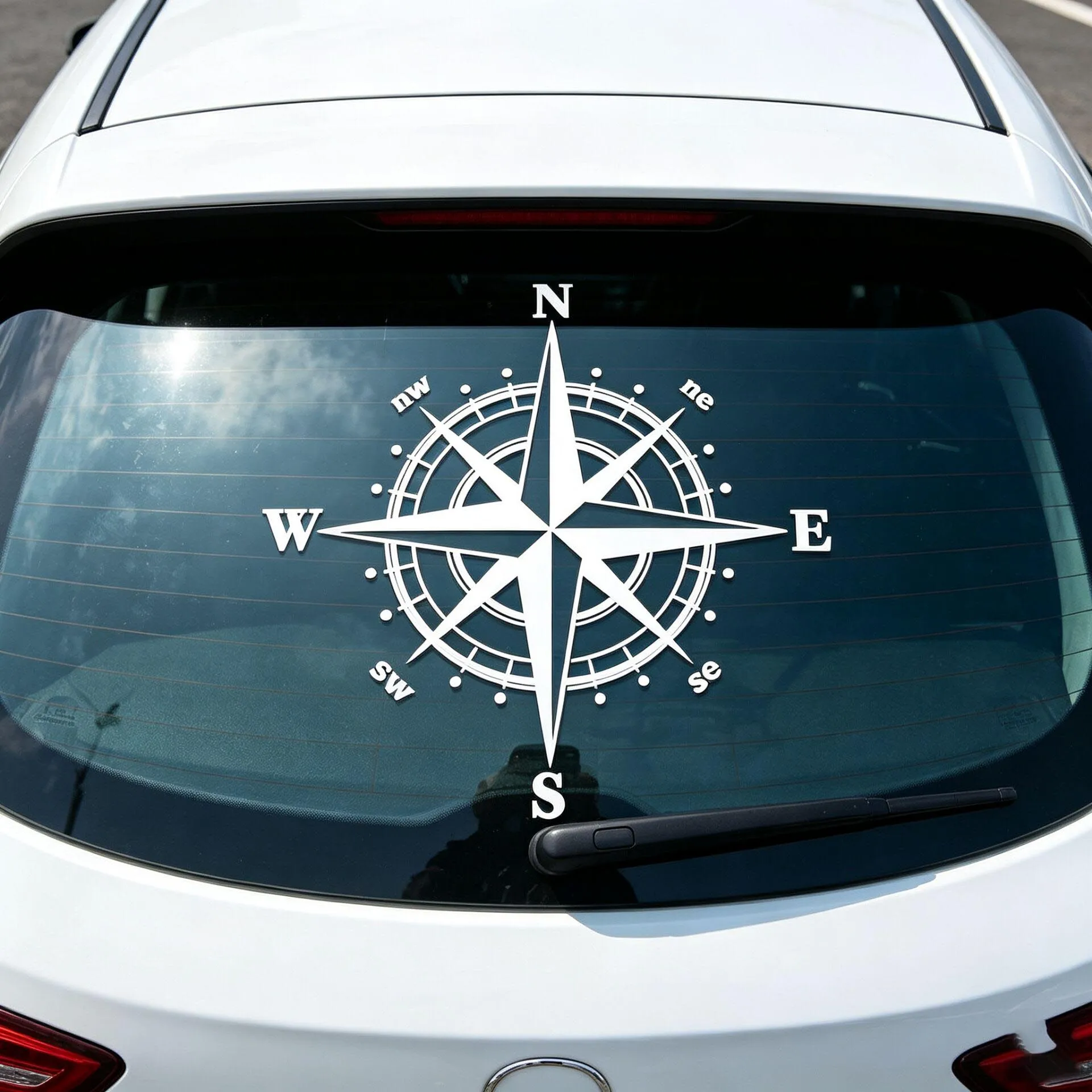 Car Sticker Art Design NSWE Compass Automobiles Motorcycles Exterior Accessories Vinyl Decals for BMW VW Audi Gti Honda Lada Vw