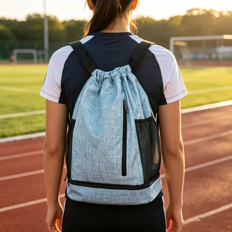 Sports Gym Bag Basketball Backpack Drawstring Waterproof Swimming Fitness Sports Bag Basketball Pouch Hiking Climbing Backpack
