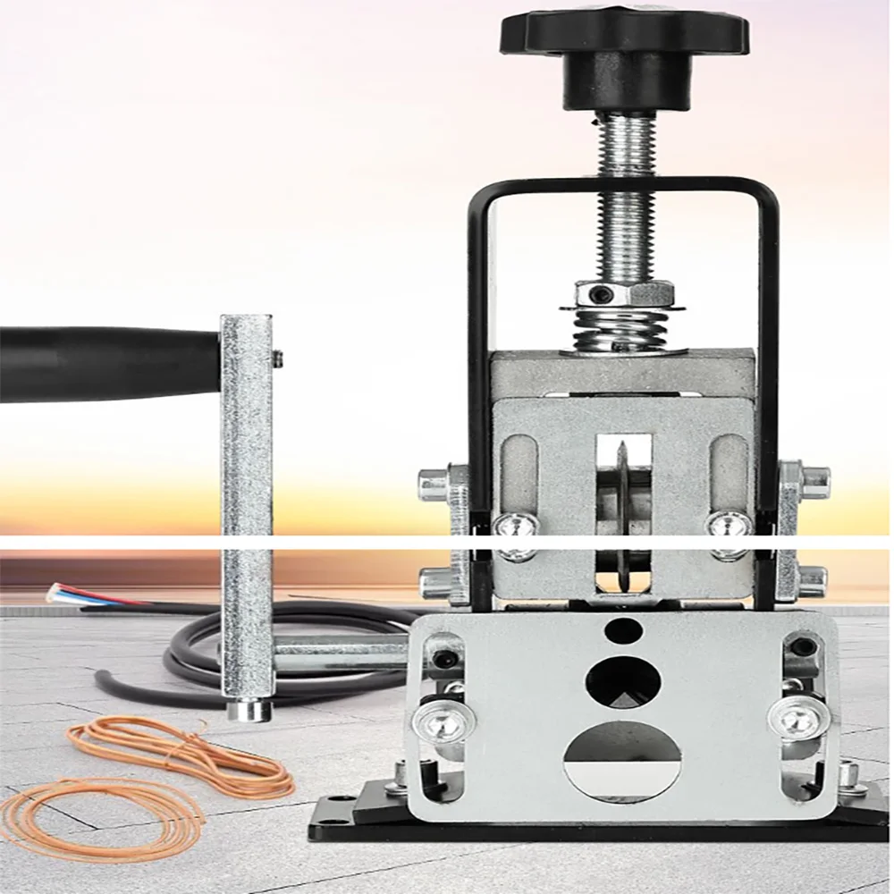 Manual Wire Stripping Machine,Visible Stripping Depth Reference, Portable Aluminum Frame Wire Peeler for Scrap Copper Recycling