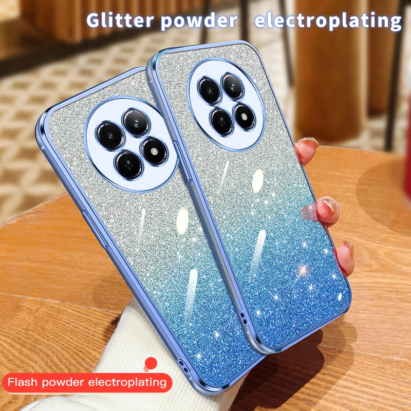 Glitter Bling Silicone Soft Phone Case For Realme 11 4G 12X 13 Pro Plus 5G Shockproof Back Cover Protection tpu Phone cases