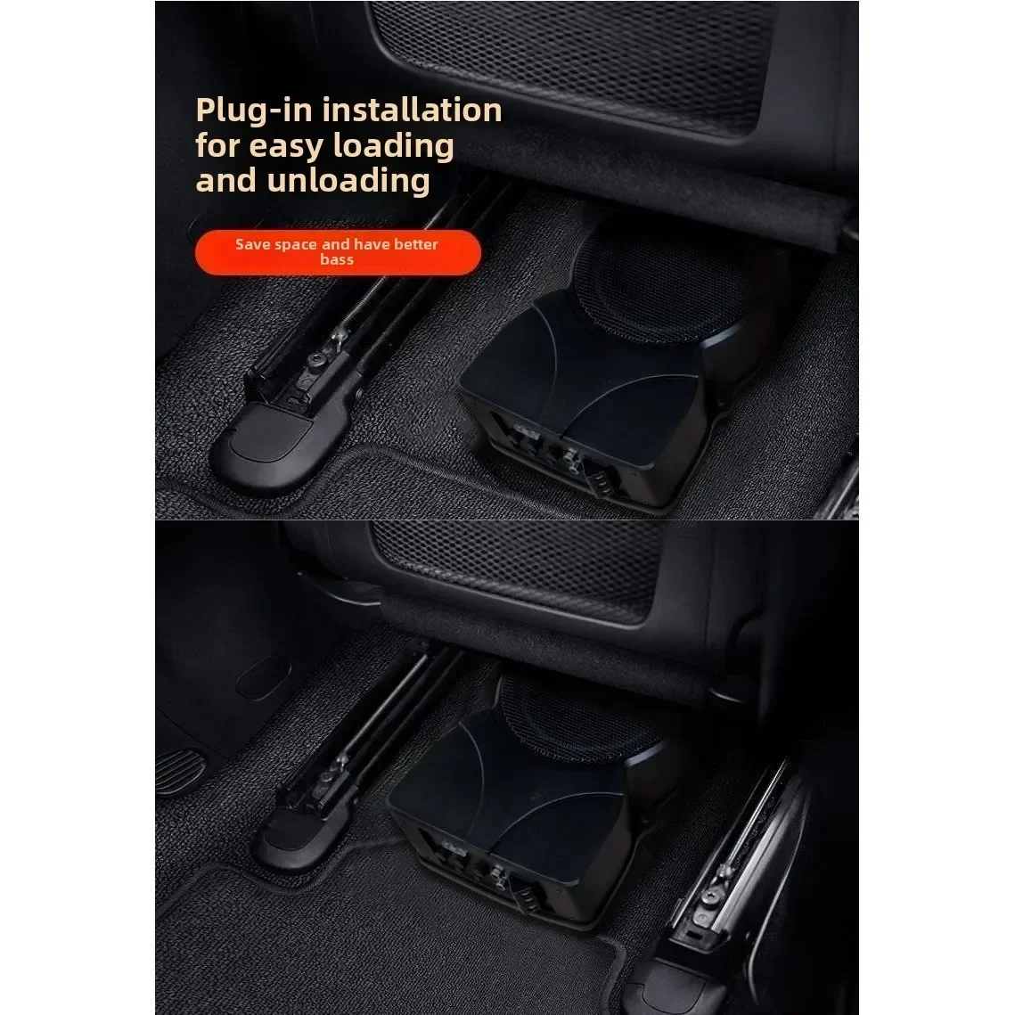 Durable  Car Subwoofer 12v24v Subwoofer Active Passive Ultra-thin Car Audio Seat Dedicated High Power Distribution and Installat