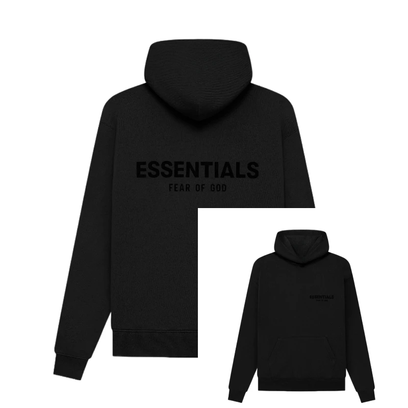 2025 Essentials Hoodie Letter Logo Women Sweatshirt High Quality Hip Hop Loose Unisex Extra Large Fashion Brand Pullover Hoodie