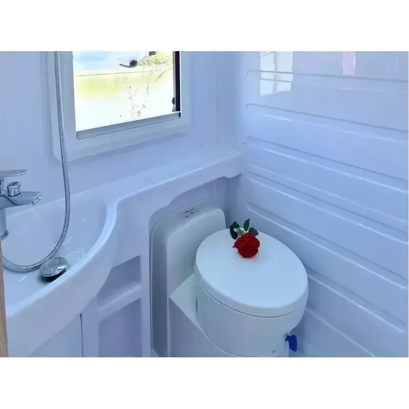 GUANGRUN Smart Folding Mini Sink RV Motorhomes caravan Plastic Bathroom Corner Sink Faucet 830x400x140mm Wall-Mounted