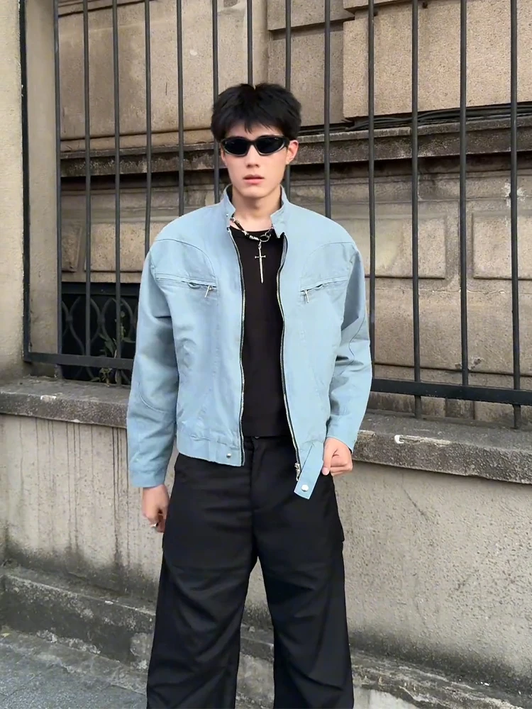 

Waed Canvas ort Harington Jaet Men's Spring Autumn American Retro Trendy Brand Detroit Stand Collar Workwear Jaet