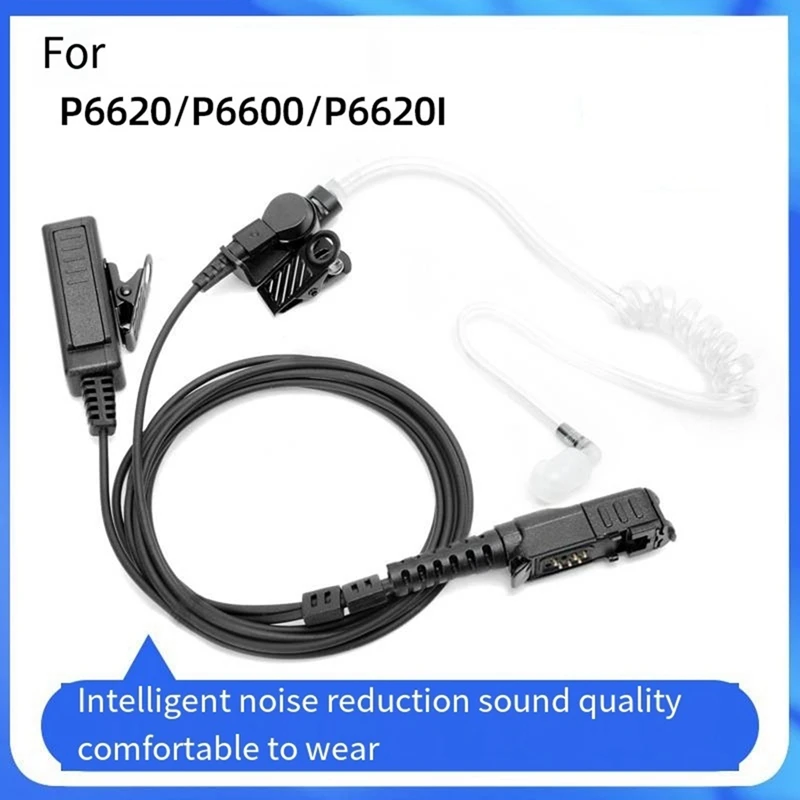 PPT Headset Speaker For Motorola P6620 P6600 P6620i Intercom Headset In-Ear Air Duct Headset