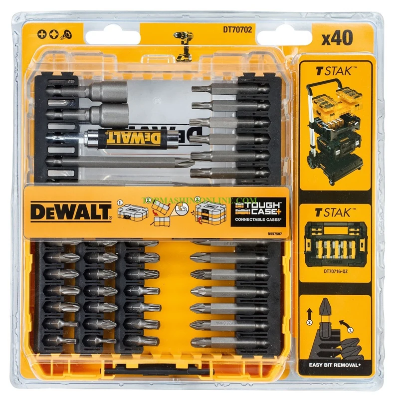 DEWALT Drill Drive Screwdriving Bit Set Portable Dustproof Moisture-Proof Convenient Box Series Power Tool Accessories