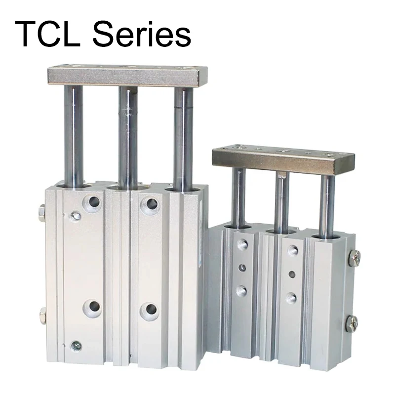 Three-Axis Thin TCL Series Cylinder With Rod Bore 12/16/20/25/32/40/50/63mm Stroke 10/20/25/30/40/50/75/100/125/150/200/250/300m