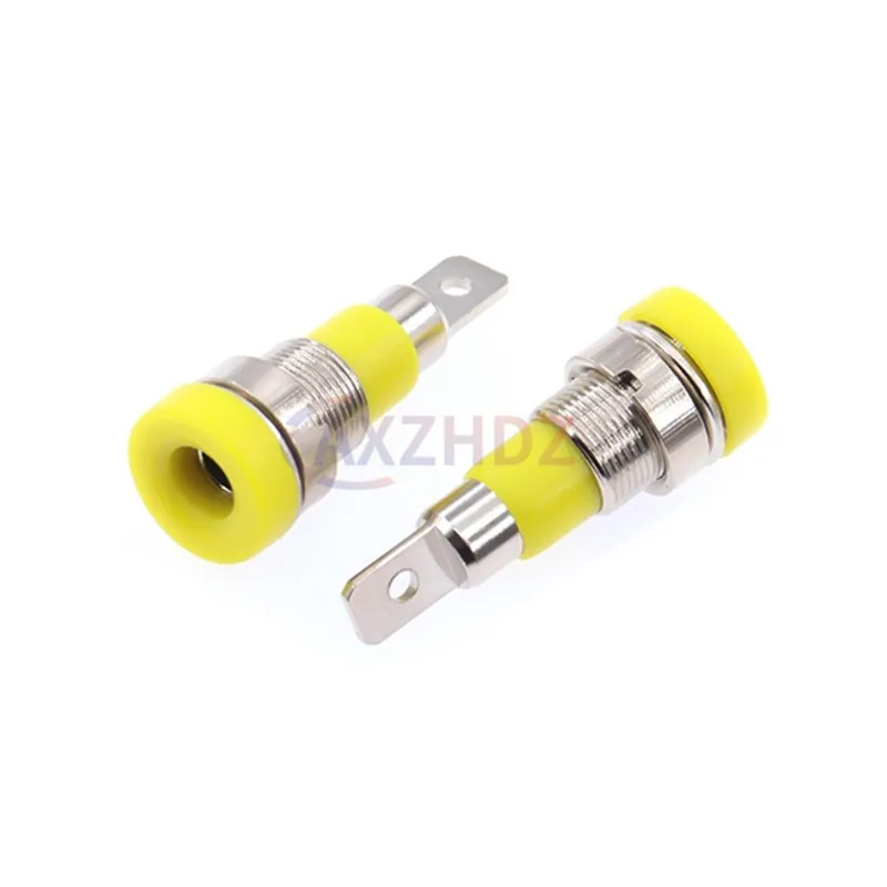 5PCS Banana Female Jack Socket Connector 4MM Banana Binding Post Panel Mount Adapter 4mm