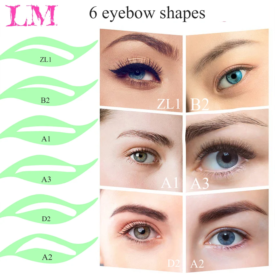 LiangMo Fake Eyebow Women Or Man Hair Brazilian Hair invisible Handmade Fake Eyebrows Hand Tied False Eyebrows