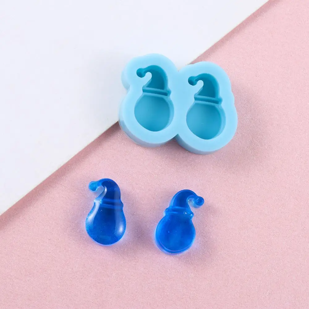 DIY Earrings Resin Mold Merry Christmas Ear Studs Molds UV Epoxy Resin Silicone Mould Handmade Jewelry Making Tools Resin Crafts