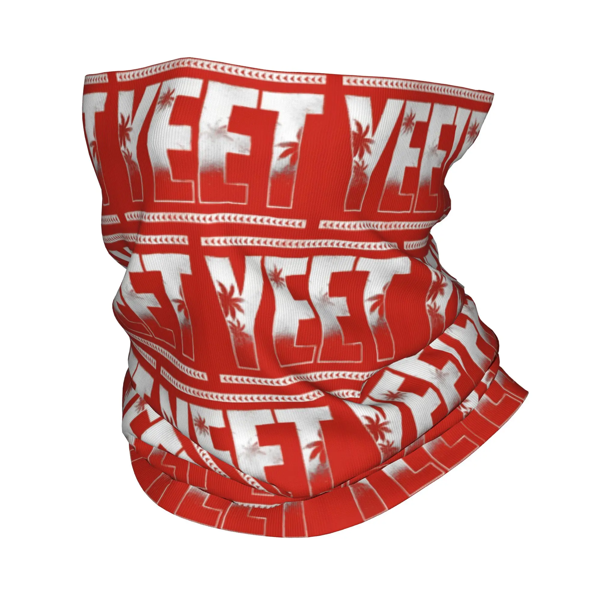 

Новая бандана на заказ Jey Uso Yeet, зимняя теплая повязка на шею, женский ветрозащитный шарф для лица для пеших прогулок, модная ярко-красная повязка на голову с гетрами