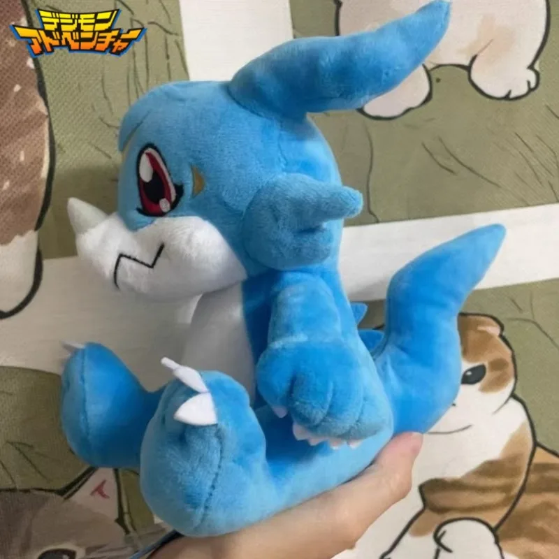 Digimon-muñeco de Peluche de Anime v-mon, Peluches de dibujos animados Kawaii, decoración de habitación, almohada de Peluche para niños, adorno, regalos de vacaciones