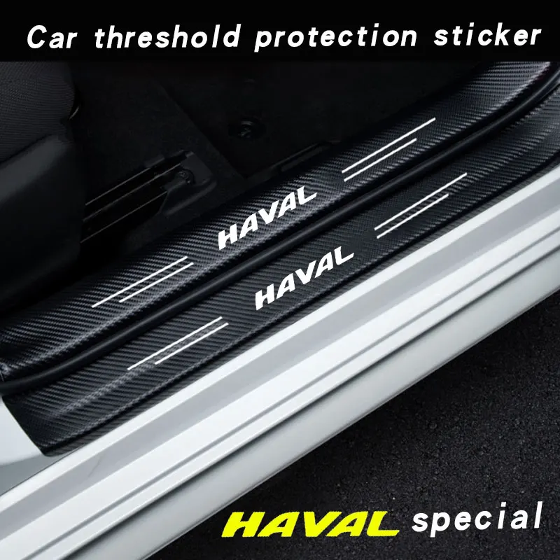 Auto Threshold Guard SEAMETAL Car Stickers Door Edge Protector For Haval H1 H2 H3 H6 H7 H9 M6 F7X Jolion Great Wall Accessories