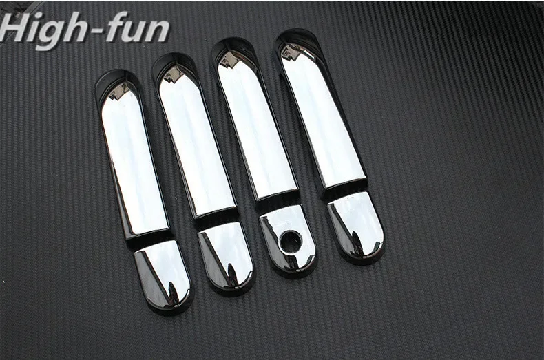 For Nissan Tiida C11 2004-2011 Chrome Door Handle Covers Tiida Latio Versa Trazo Sedan 2006 Accessories Stickers Car Styling