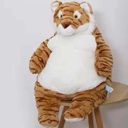 Lazy Fat Tiger Office Rest Pillow Warm Cushion Wild Forest Nature Zoo Souvenir Model Plush Toy Stuffed Doll Boy Girl Friend Gift