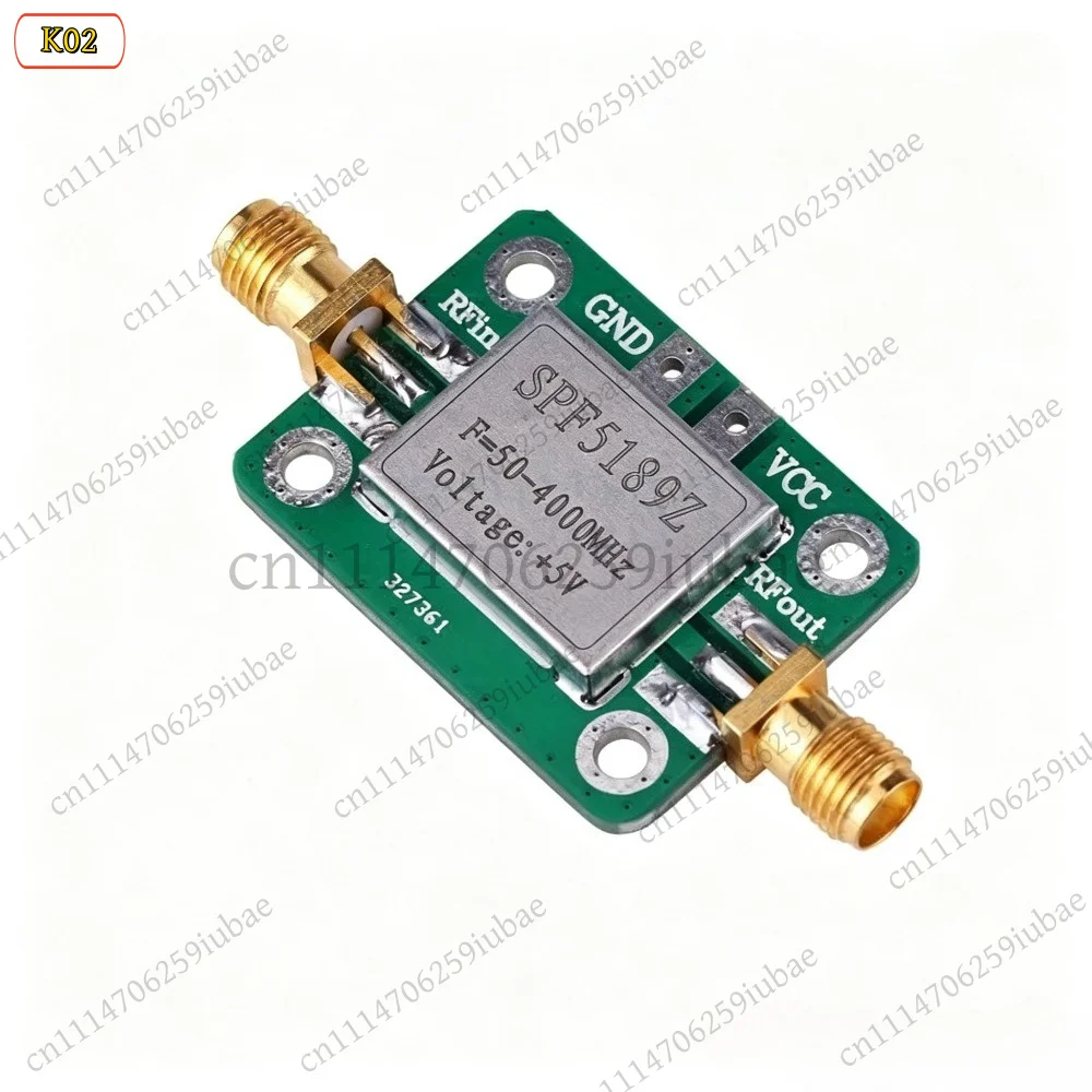 LD_ Low Noise Amplifier LNA Module 50-4000MHz SPF5189 NF 0.6dB Wideband RF Amp for Satellite TV SDR Receiver, Replacement Parts
