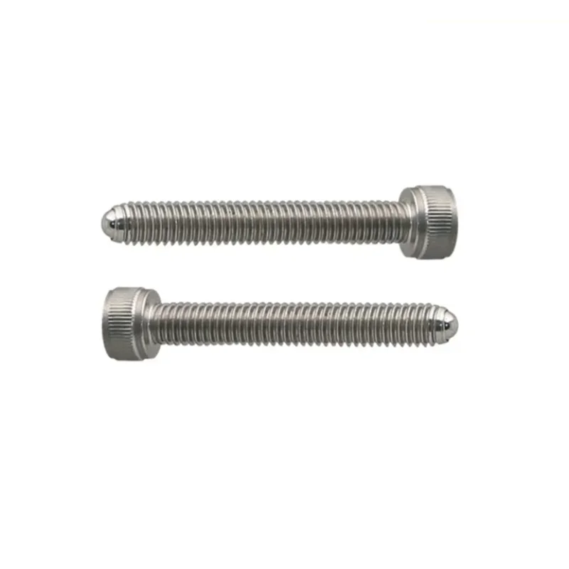 

NSTWO 2pcs high precision M8 M10 M12 thread allen cap head set screws hex socket bolts ball end screw stop buffer bolt WHITE