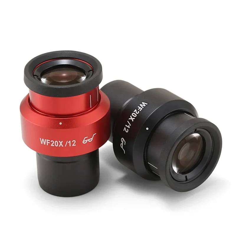 

20X окуляр стереомикроскопа WF20X широкое поле с высокой точкой глаза оптическое стекло объектив 30 мм монтажный диаметр