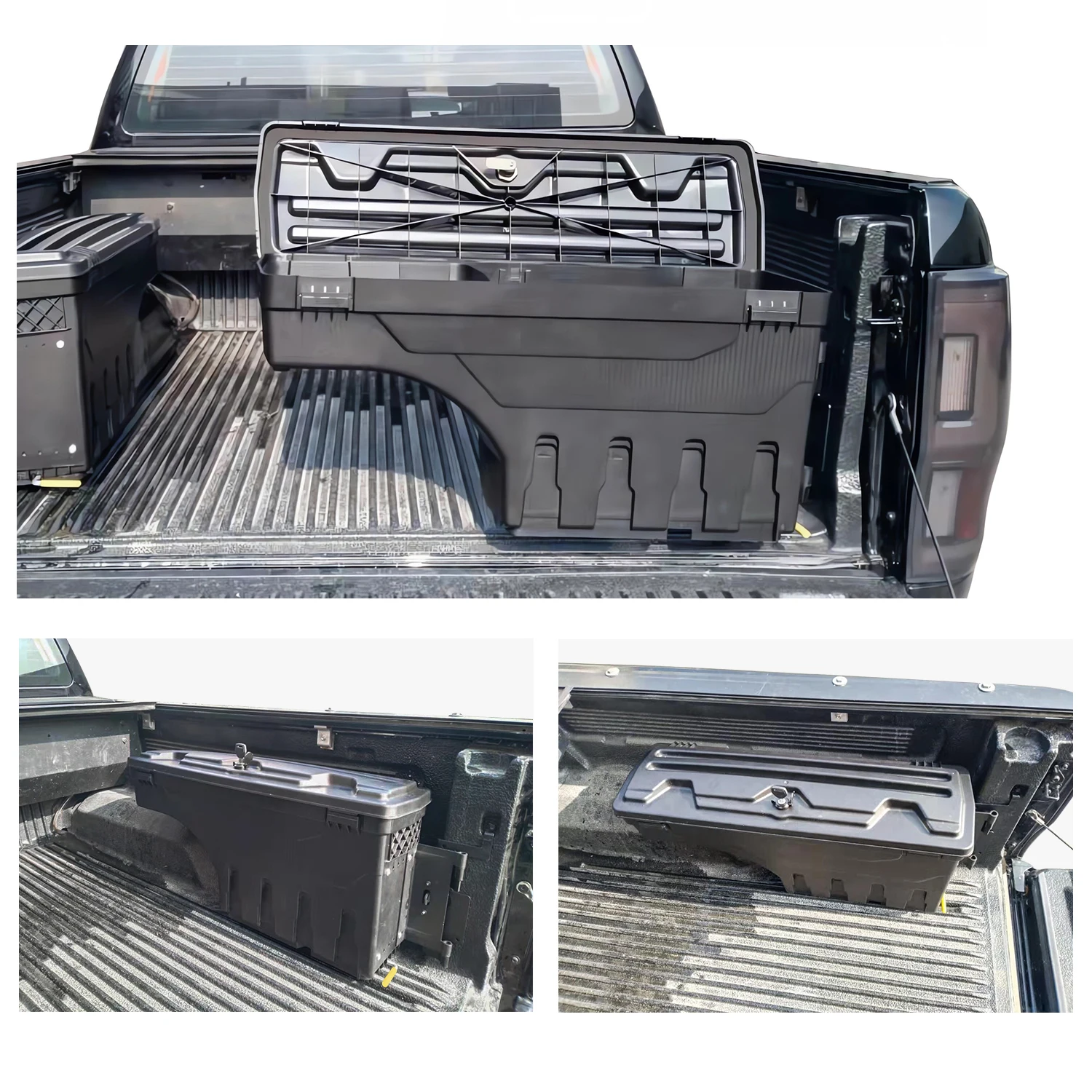 Caja de Herramientas de maletero para coche, almacenamiento de portón trasero izquierdo/derecho para Ford Ranger 2012-2022 T6 T7 T8 Wildtrak XLT XL