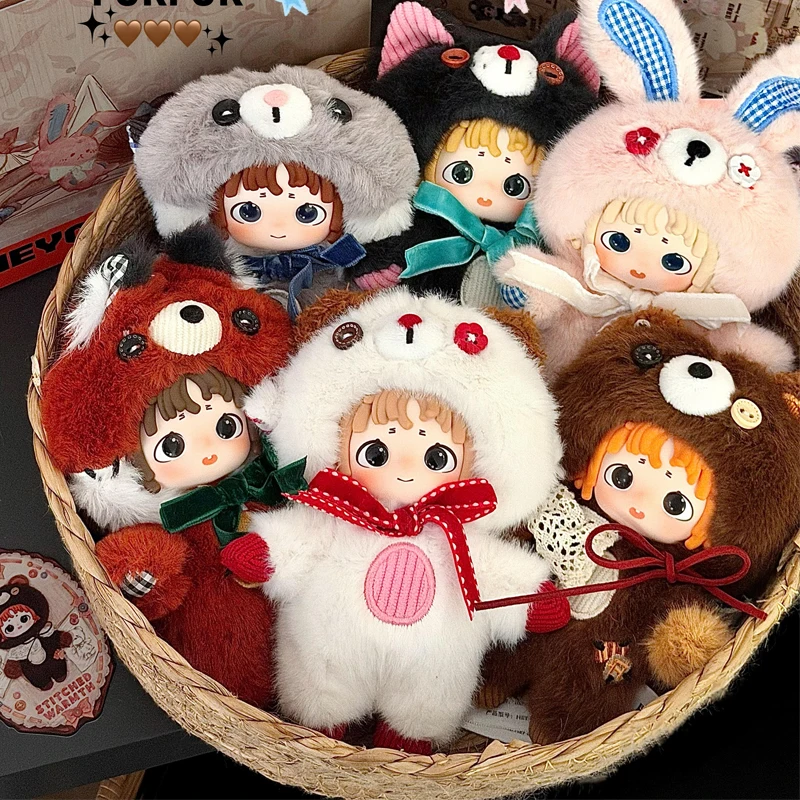 

Кукла-сюрприз FurFur из серии Stitched Dreamtime: коллекционная фигурка, милая аниме-фигурка, трендовый мультяшный кулон, игрушка-декор, подарок