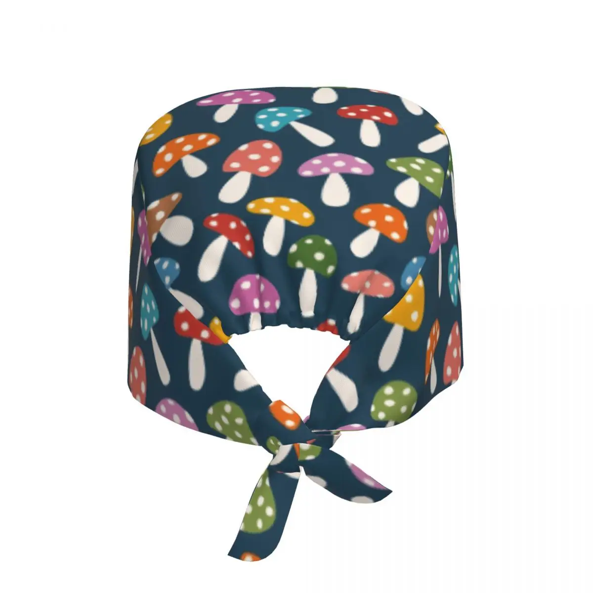 

Custom Colorful Mushrooms Pattern Cleaning Working Cap Comfortable Unisex Scrub Cap Surgicals Hat Nurse Scrubs Hat Nurse