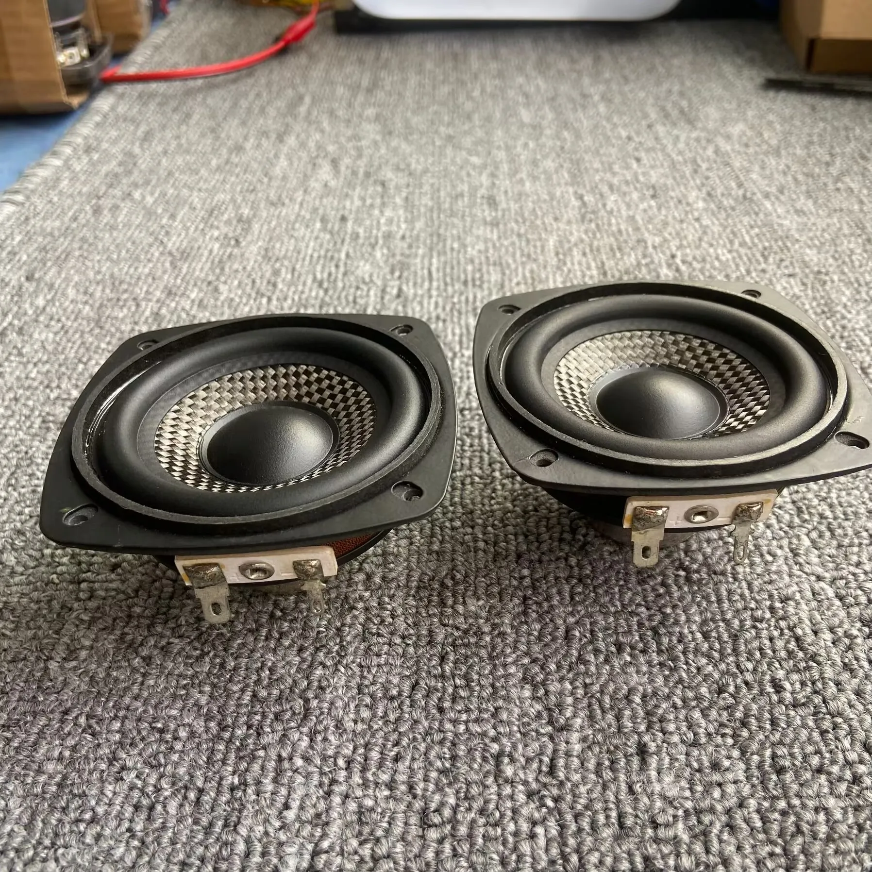 مكبر صوت متوسط التردد للمخروط من ألياف الكربون ghxamps ، 8 أوم DIY ، 15 واط ، نيوديميوم مغناطيسي ، 3 بوصة ، 82 ، 2