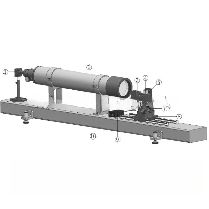 LiDAR optical axis calibration tester visible light coaxiality detector telescope equipped to adjust 905nm wavelength