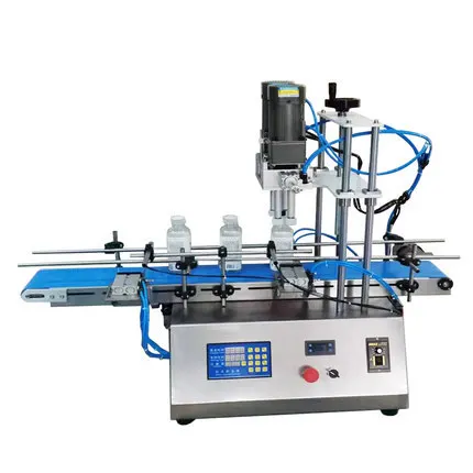 Automatic Powder Bottle Screw Capper Pneumatic Wood And Plastic Capping Machine For Food And Beverage Application