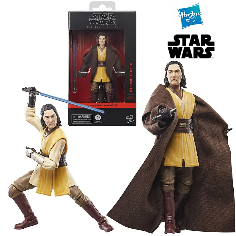 Hasbro The Black Series Star Wars The Acolyte Jedi Master Sol 16Cm Original Action Figure Model Children's Toy Gift Collection