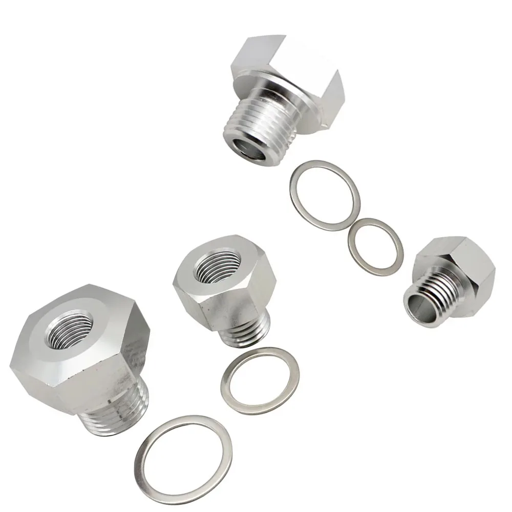 

for LS1 4.8 5.3 6.0 Swap M12 M16 Engine Oil Pressure Coolant Temp Gauge Fitting Adapter
